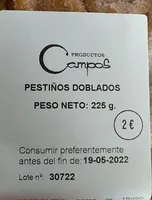 Pestiños doblados