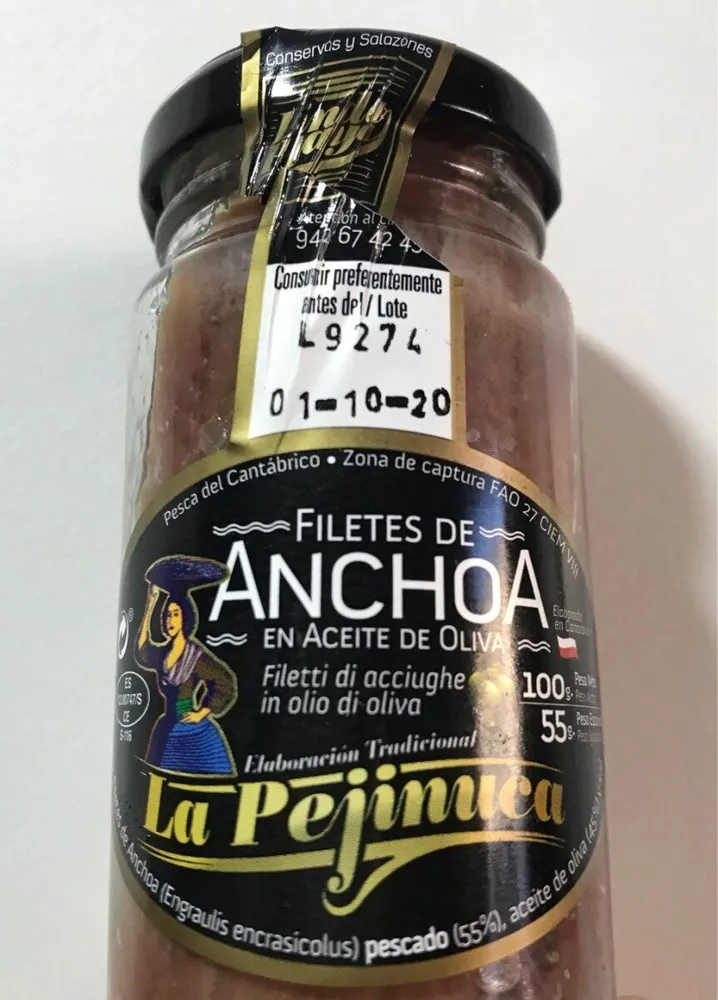 Filetes de Anchoa en aceite de oliva