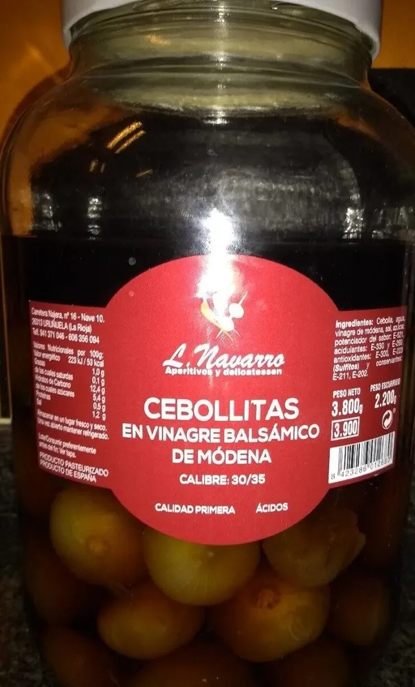 cebollitas en vinagre balsamico de modena