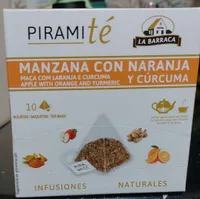 Manzana con naranja y cúrcuma