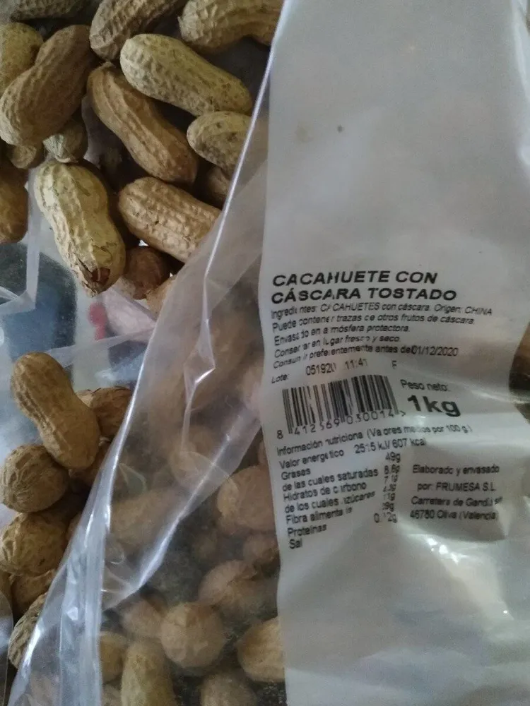 CACAHUETE CON CÁSCARA TOSTADO