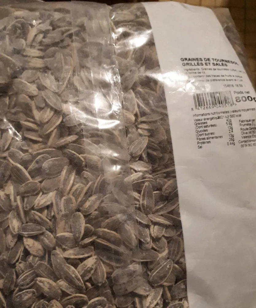 Graines de tournesol grillés et salés