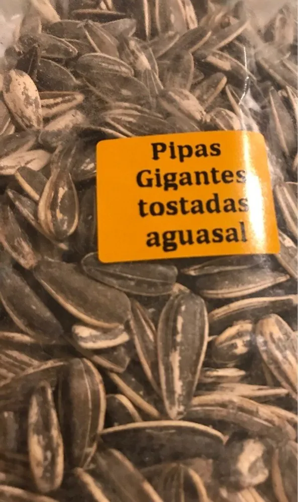 Pipas tostadas gigantes aguasal