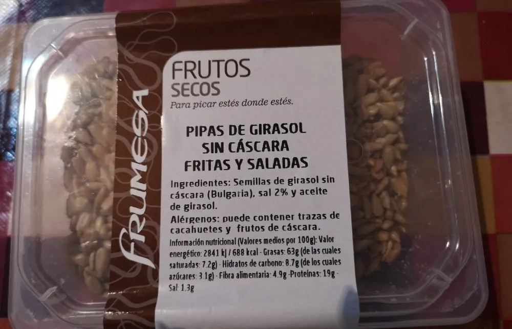 Pipas de girasol