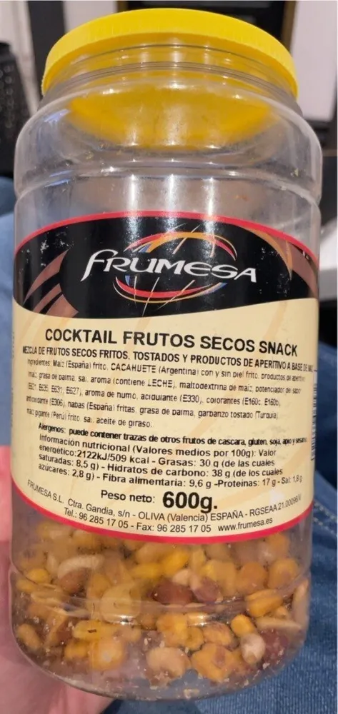 Cocktail frutos secos snack