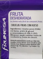 Ciruelas pasas con hueso