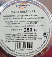 Pasas sultanas