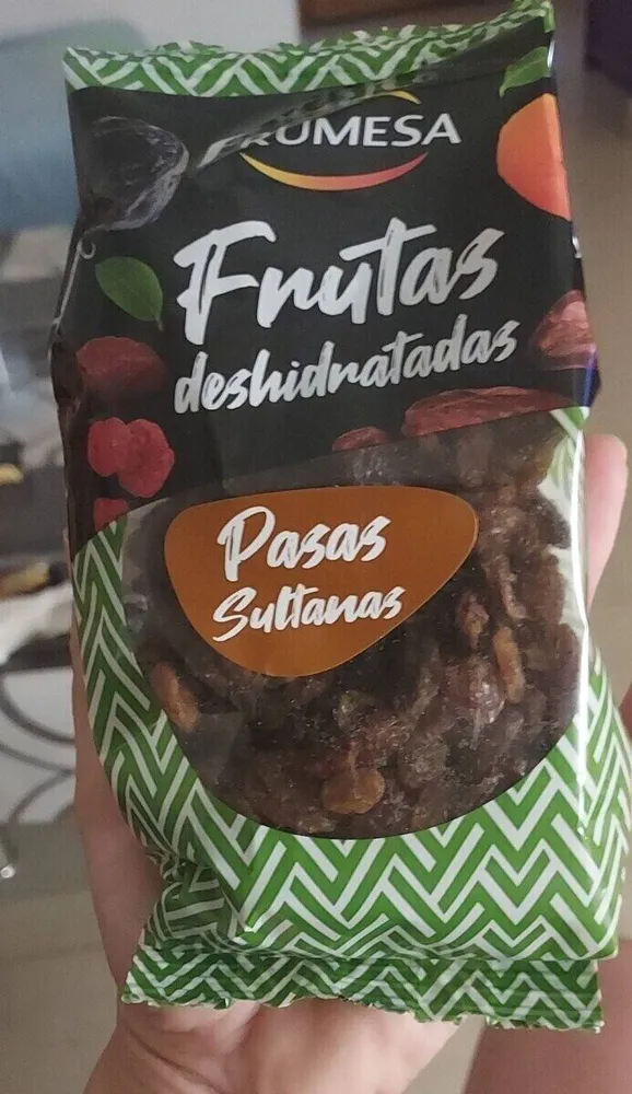 Frutas deshidratadas pasas sultanas
