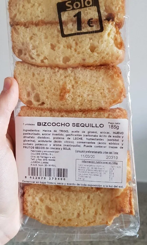 Bizcocho sequillo