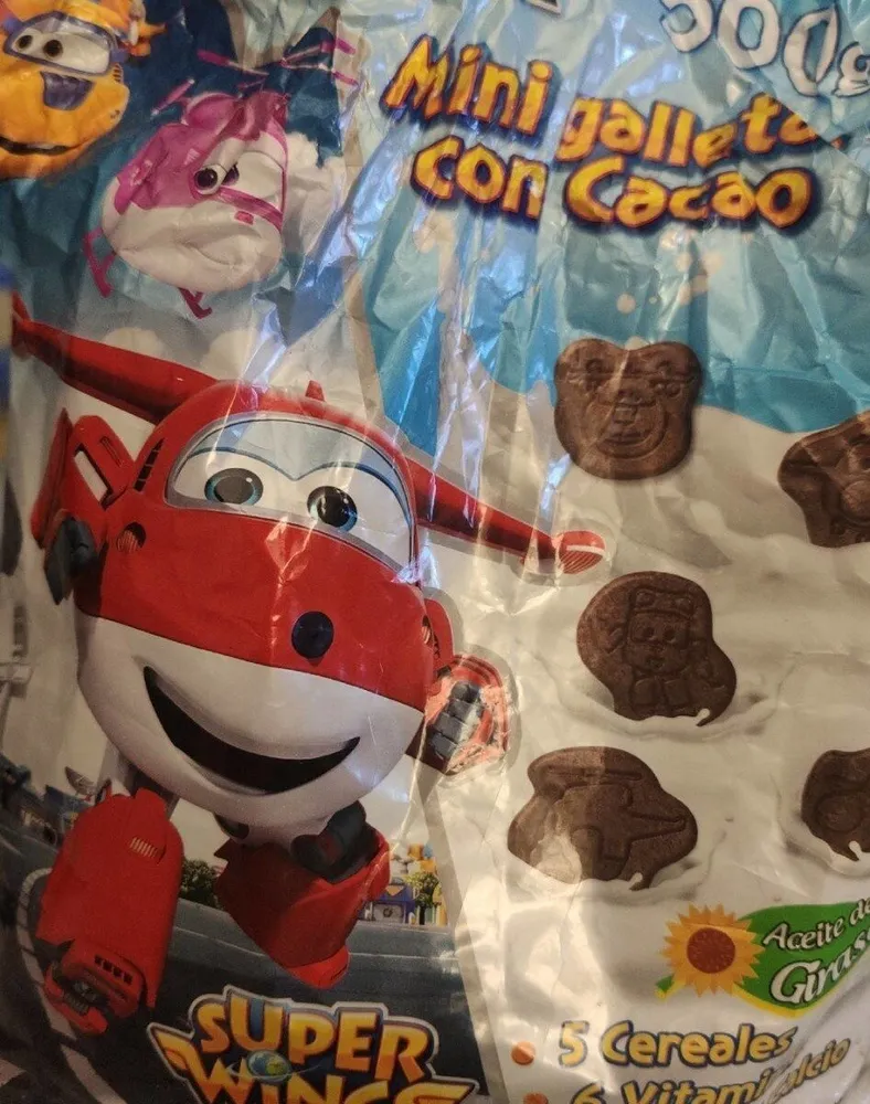 Galletas Con Sabor Chocolate Con 6 Vitaminas Hierro Y Calcio.