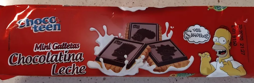 Galleta Con Tableta De Chocolate Con Leche