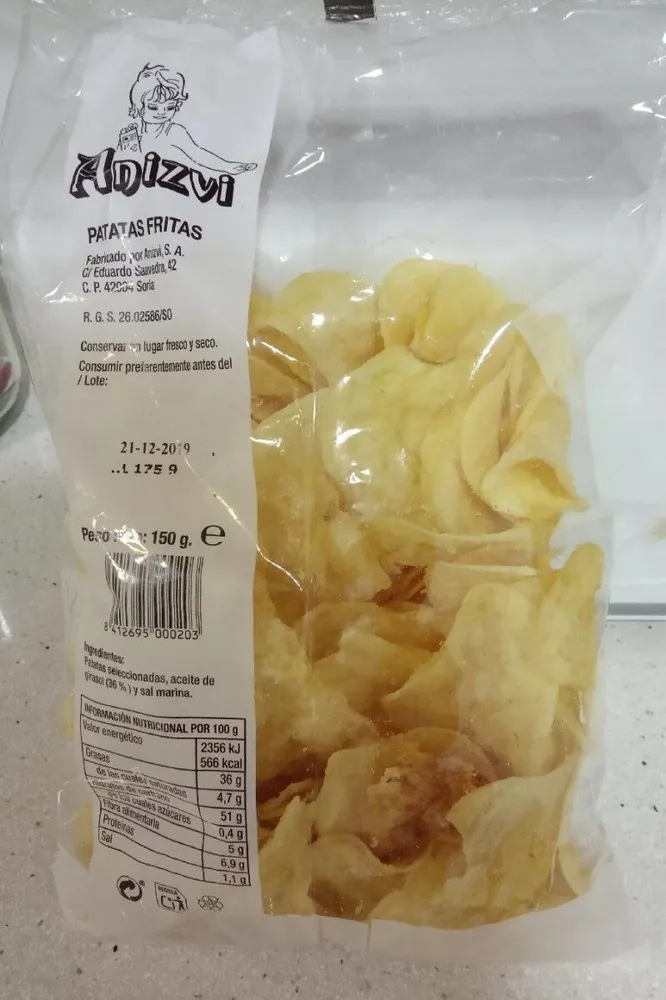 Patatas fritas Anizvi