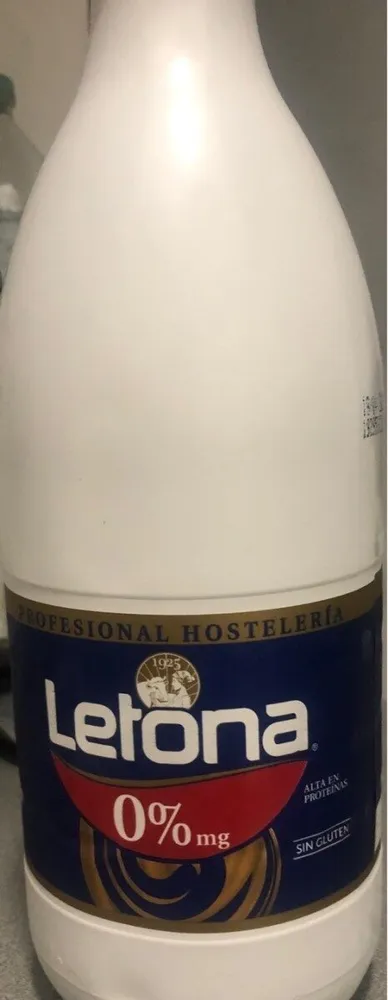 Leche desnatada Letona 0% mg