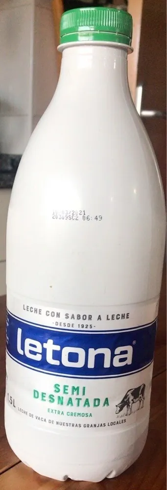 Leche semidesnatada