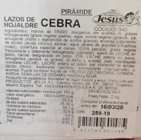 Lazos de hojaldre cebra