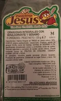 Oranxinas integrales con edulcorante y sesamo