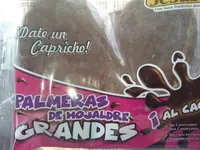 Palmeras de hojaldre grandes al cacao