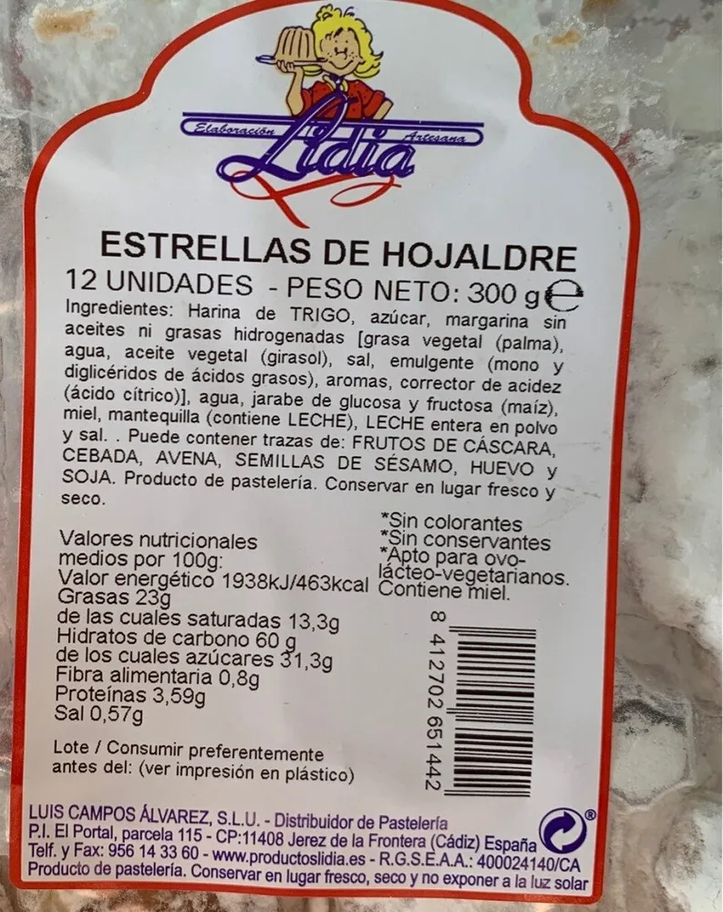 Estrellas de hojaldre