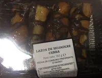 Lazos de hojaldre cebra