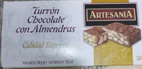 Turrón chocolate con almendras