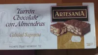 Turrón chocolate con almendras