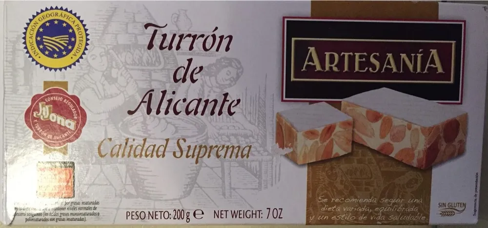Turron de alicante calidad suprema