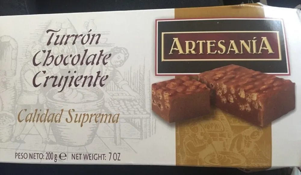 Turrón chocolate crujiente