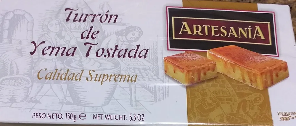 Turrón de yema tostada