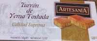Turrón de yema tostada