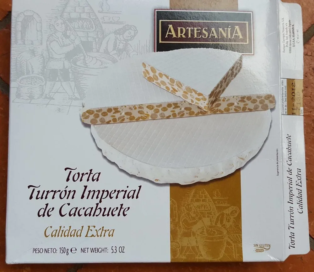 Turrón imperial de cacahuete