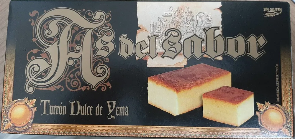Turrón dulce de yema