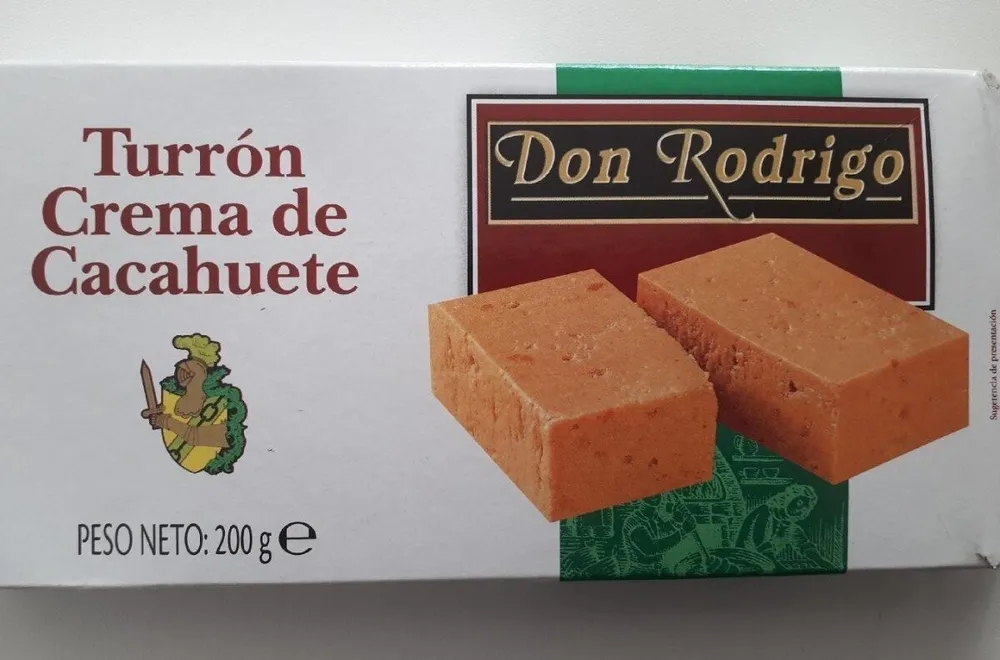 Turon crema de cacahuete