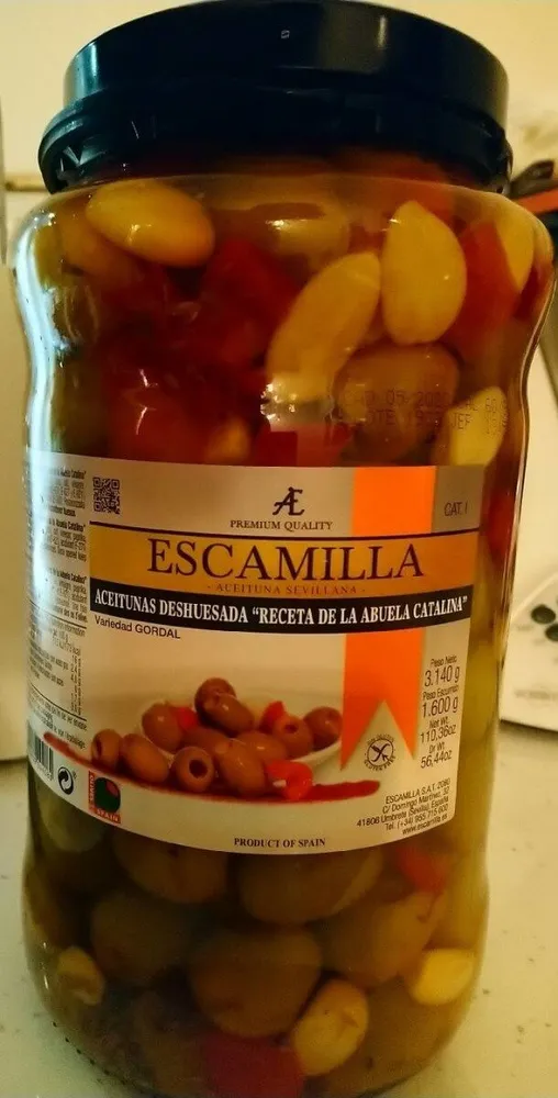 Aceitunas desguesadas sevillanas