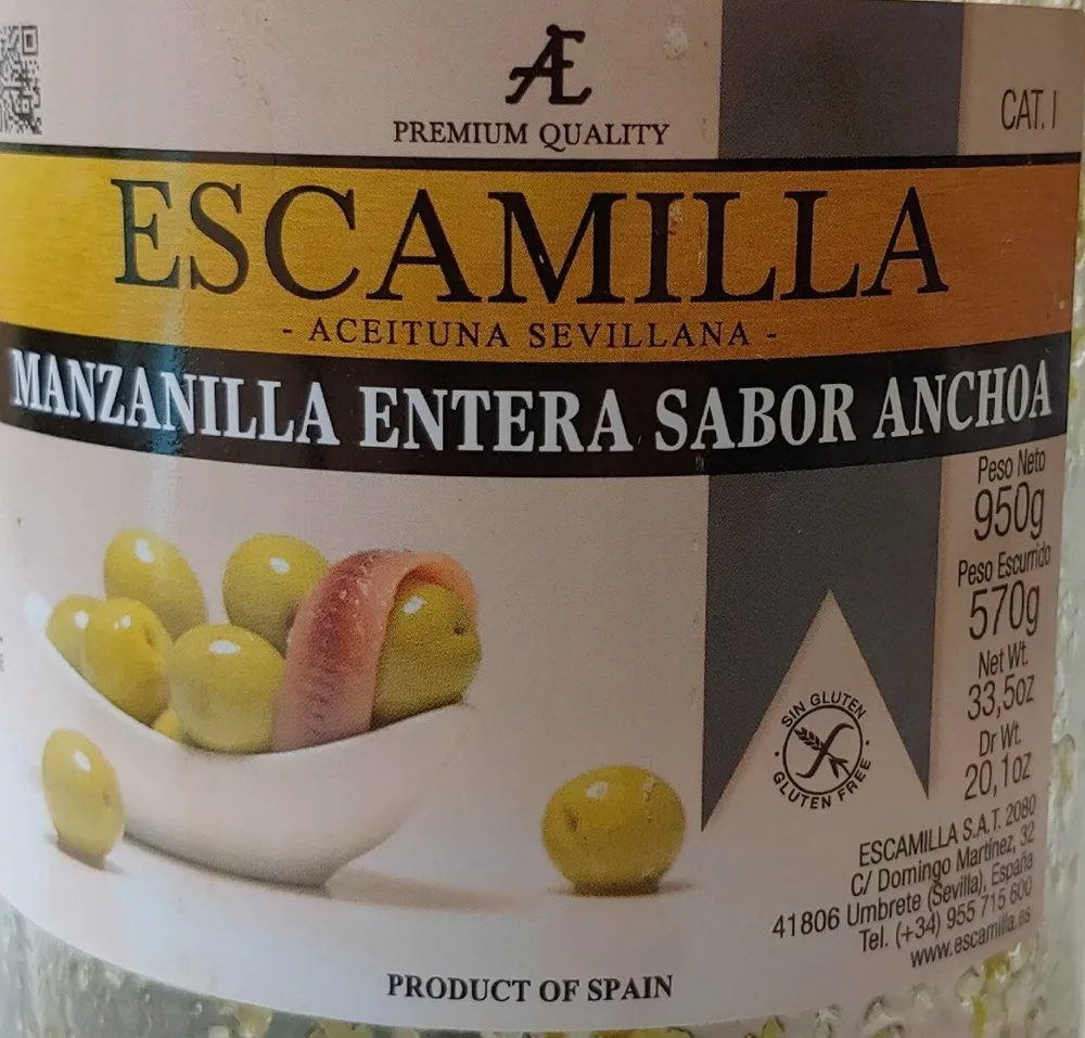Escamilla , aceituna sevillana
