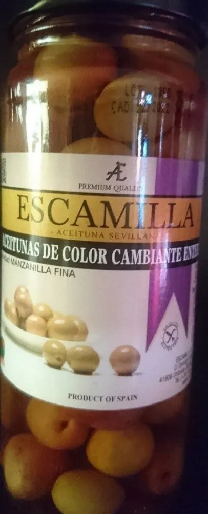 Aceitunas de Color Cambiante Enteras