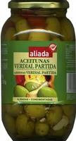 Aceitunas verdes partidas aliñadas "Aliada" Variedad Verdial
