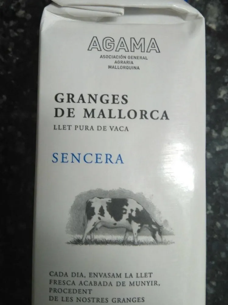 Leche de vaca entera