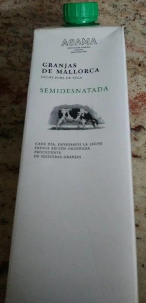 Leche pura de vaca
