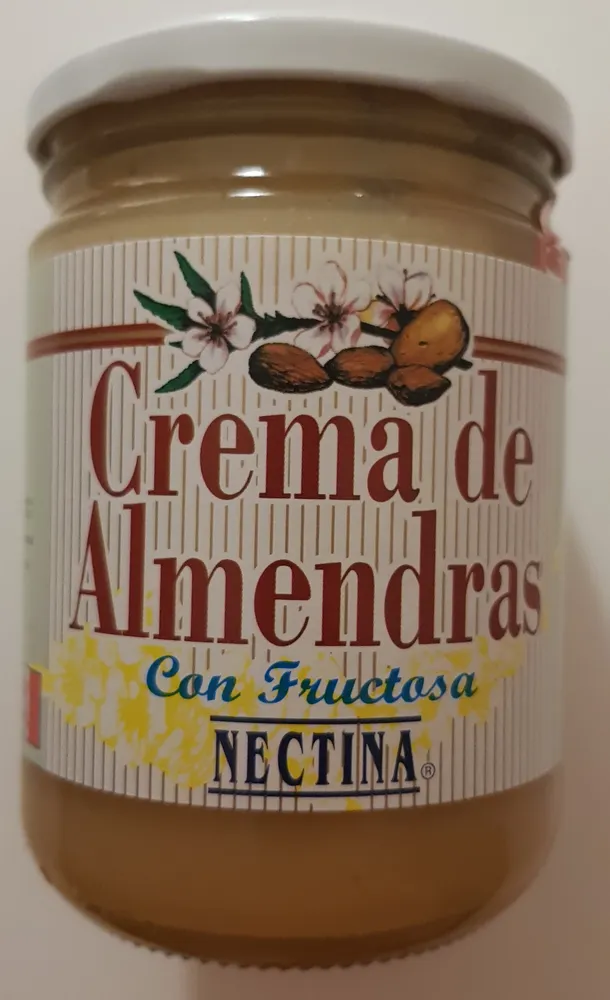 Crema de almendras con fructosa