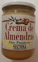 Crema de almendras con fructosa