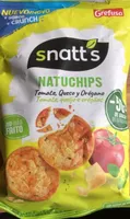 Natuchips tomate queso y oregano