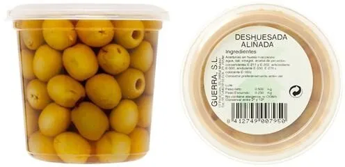 Aceituna manzanilla deshuesada aliñada
