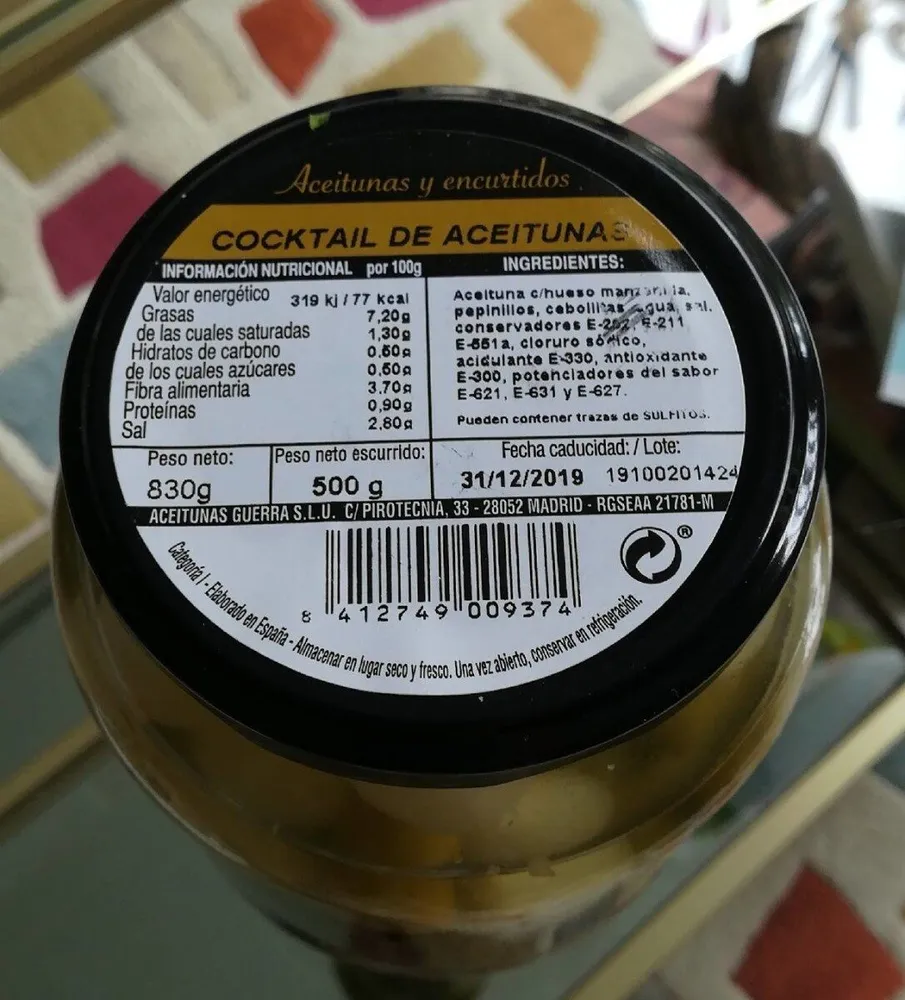 Cocktail de aceituna