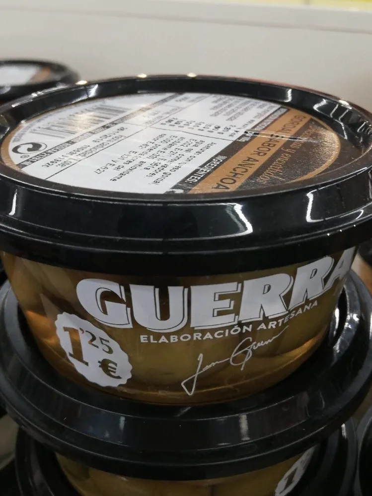 Gordal aceitunas sabor anchoa