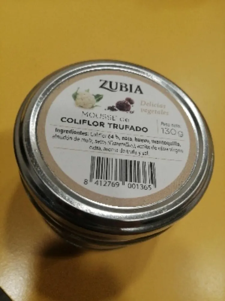 Mousse de coliflor trufado