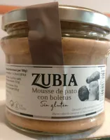 Mousse de pato con boletus