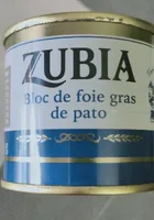 Bloc de foie gras de pato ZUBIA