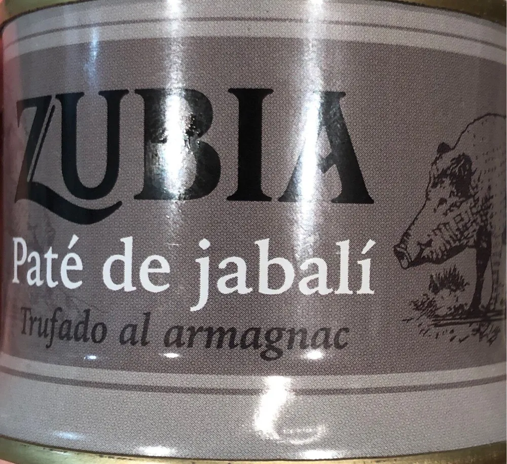 Zubia paté de jabalí