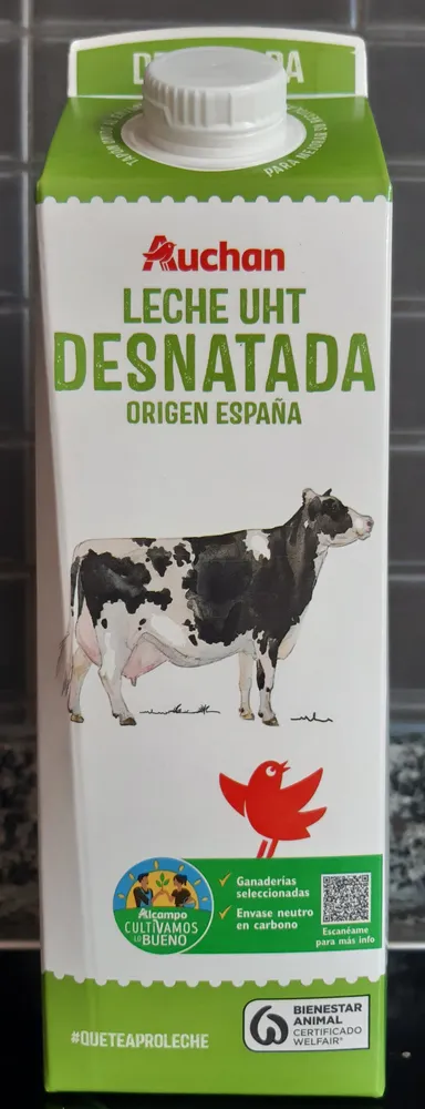 Leche UHT desnatada