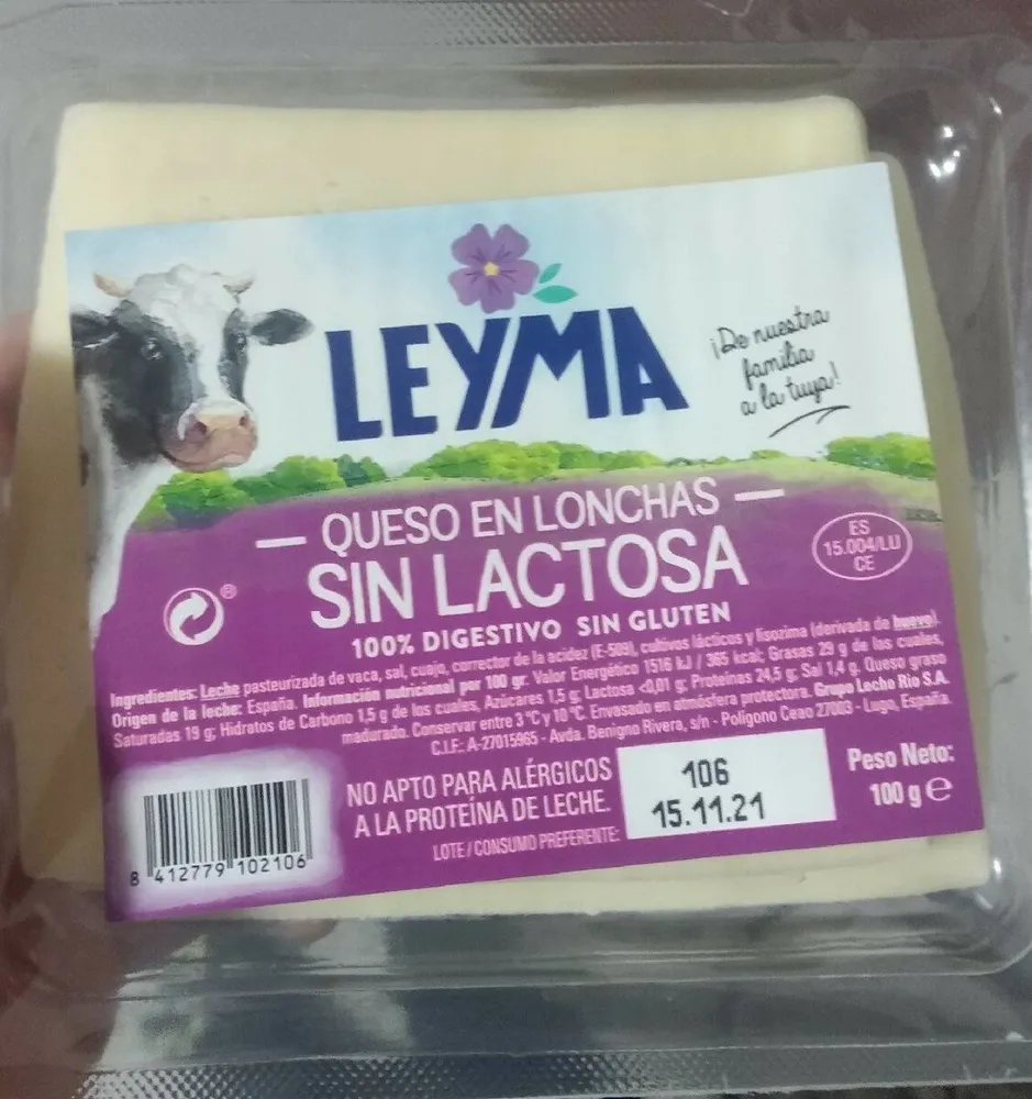 Queso sin lactosa